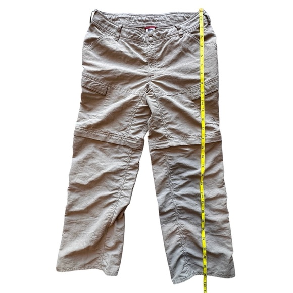 The North Face Women's Convertible Zip Off Cargo Khaki Pants Shorts Size 12 - Picture 7 of 9